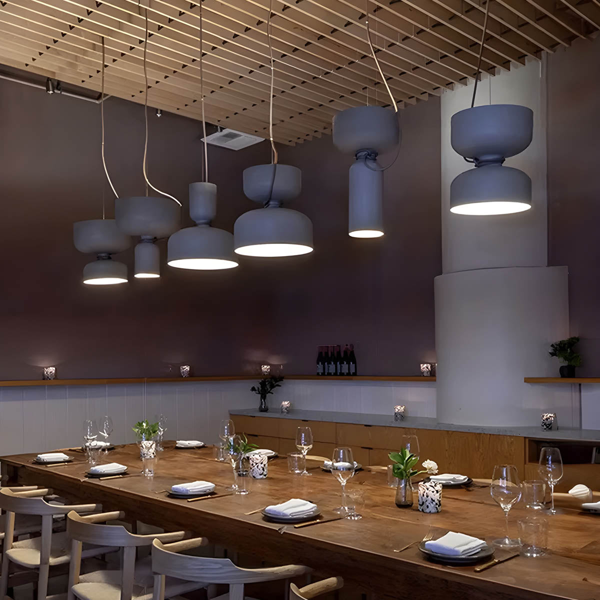 Contemporary Round LED Hanging Light