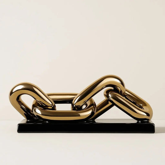 Decorative Chain Ceramic Wall Art - Lusomart