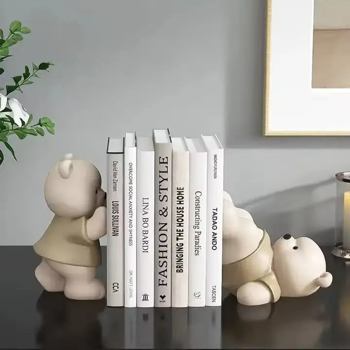 Cuddly Bookend Teddy Bears - Lusomart