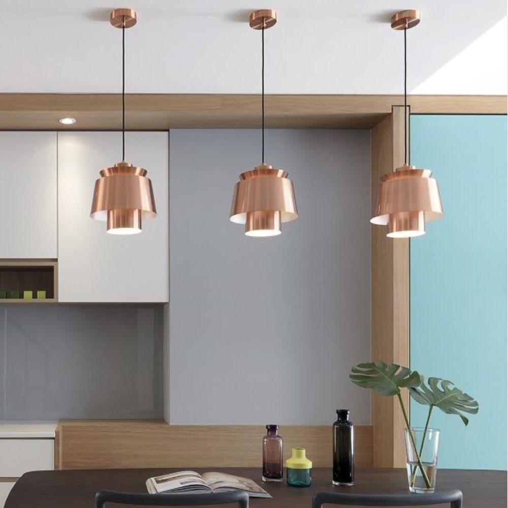 Stylish Tiered Metal Hanging Light Fixture