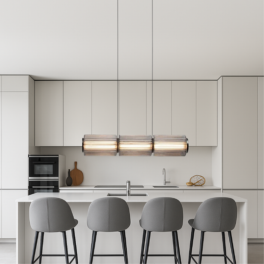 Modern Glass Pendant LED Light Fixture - Lusomart