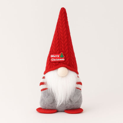 Small Winter Knit Gnome Hat Decoration - Lusomart