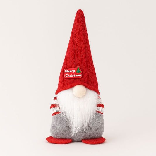 Small Winter Knit Gnome Hat Decoration - Lusomart