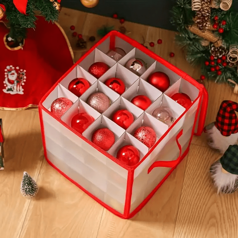 Clear Holiday Ornament Storage Container