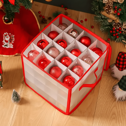 Clear Holiday Ornament Storage Container