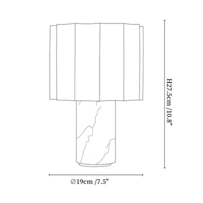 Orvinna Marble Table Lamp 2