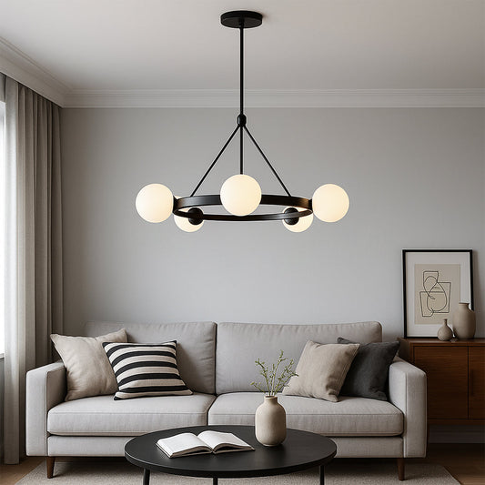 Sleek 5-Light Modern Ceiling Chandelier - Lusomart