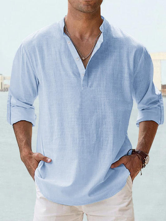 Lightweight Casual Linen Shirt for Men - Lusomart