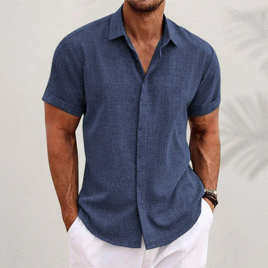 Slim Fit Casual Men's Button Down Shirt - Lusomart