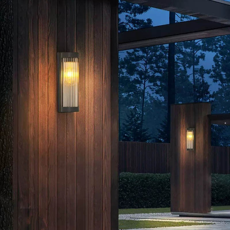 Round Outdoor Solar Wall Light