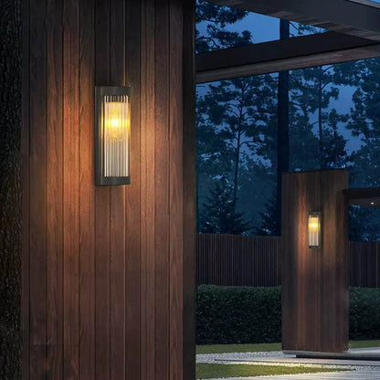 Round Outdoor Solar Wall Light
