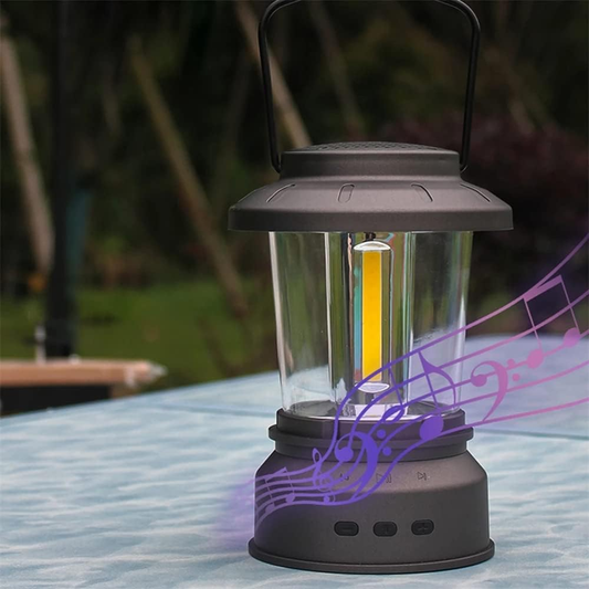 Portable Camping Lantern with Bluetooth Speaker - Lusomart