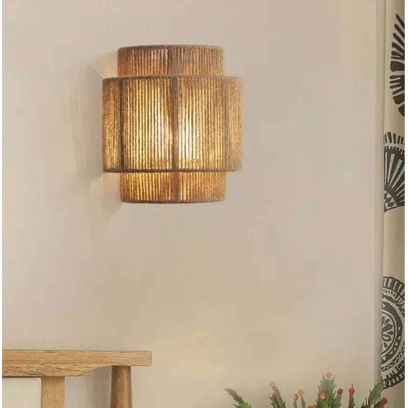 Ozu Hemp Rope Wall Lamp 2