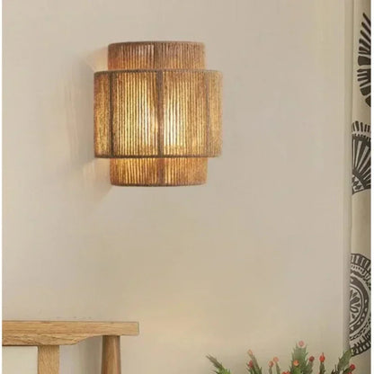 Ozu Hemp Rope Wall Lamp 2