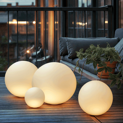 Solar Powered Outdoor Globe Lights