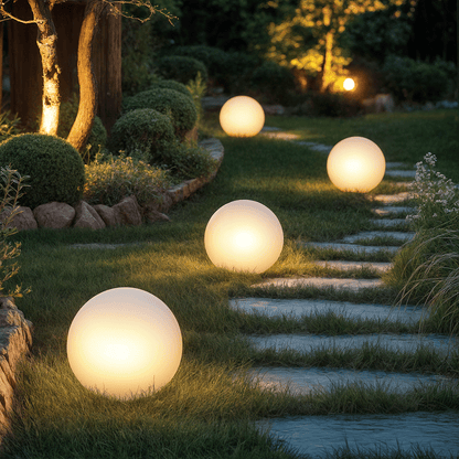 Solar Powered Outdoor Globe Lights