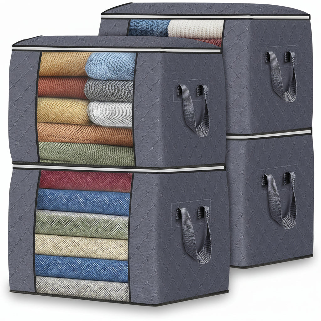 Collapsible Fabric Storage Bins for Clothes