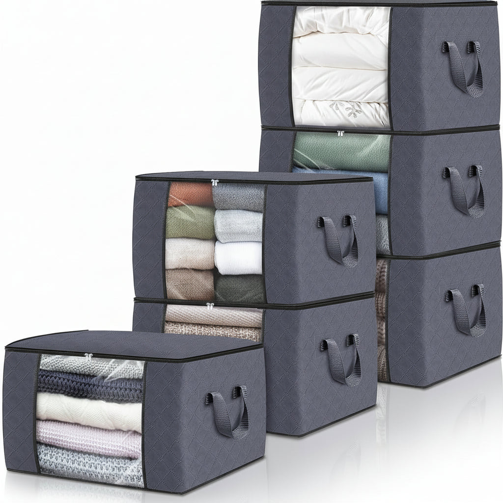 Collapsible Fabric Storage Bins for Clothes