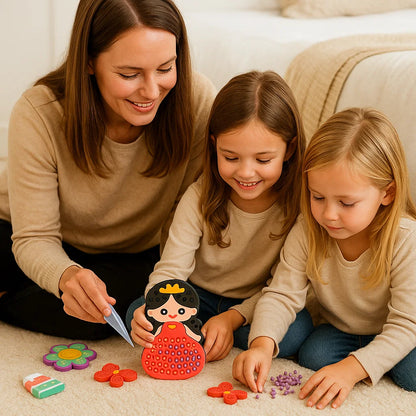 Fun DIY Bead Art Kit for Kids Creative Play - Lusomart