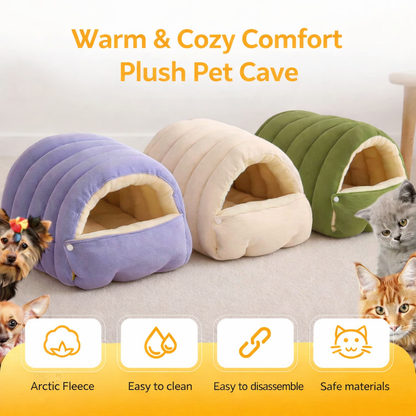 Cozy Cat Hideaway Plush Warm Bed