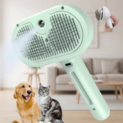 Easy Clean Pet Brush Massage Comb Spray Tool
