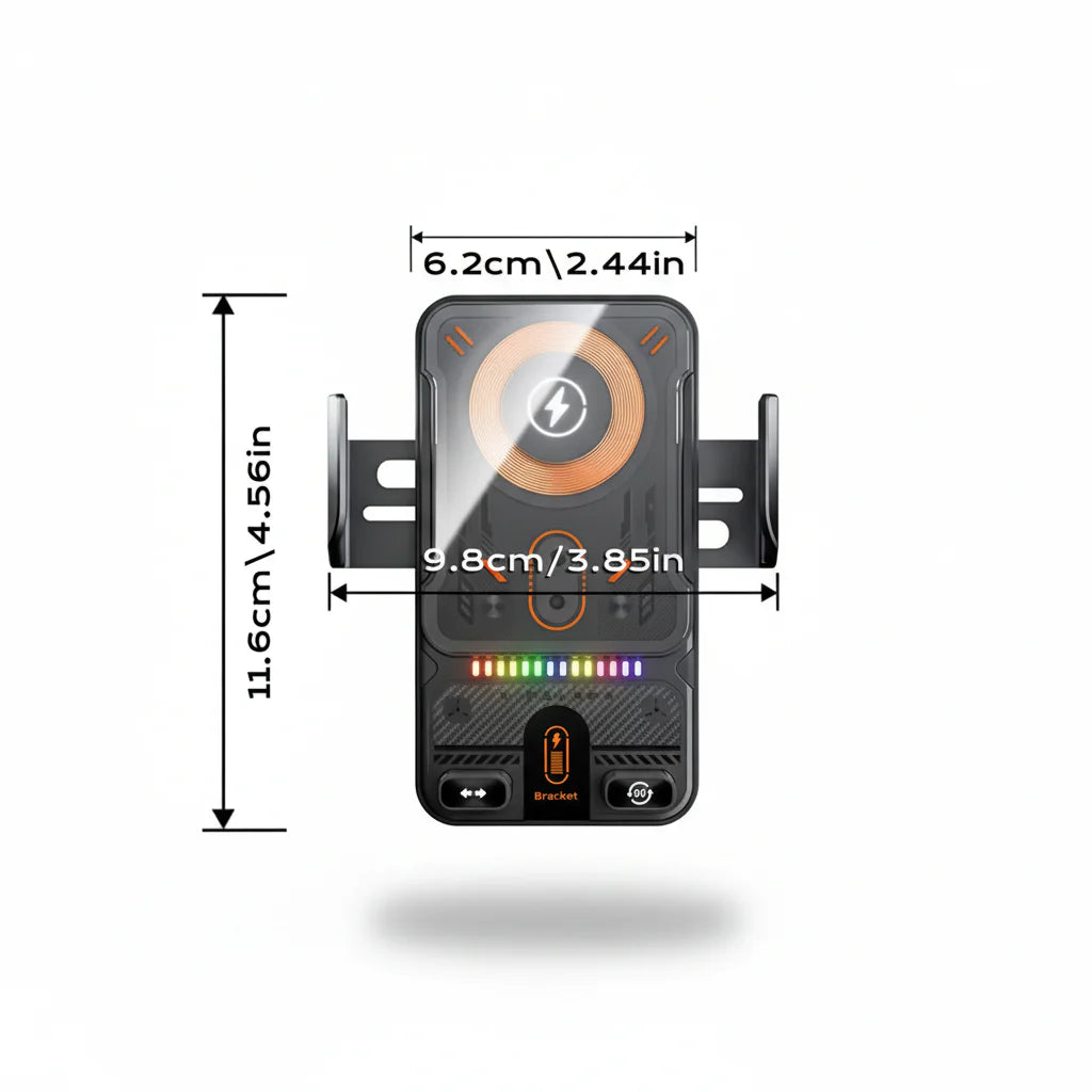 Universal Car Phone Mount with Wireless Charger Vent Clip