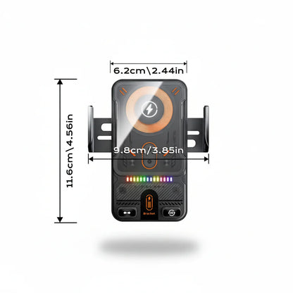 Universal Car Phone Mount with Wireless Charger Vent Clip