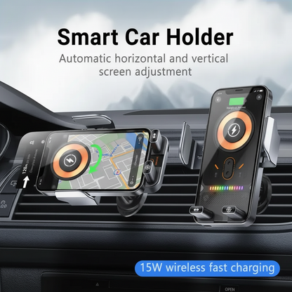 Universal Car Phone Mount with Wireless Charger Vent Clip