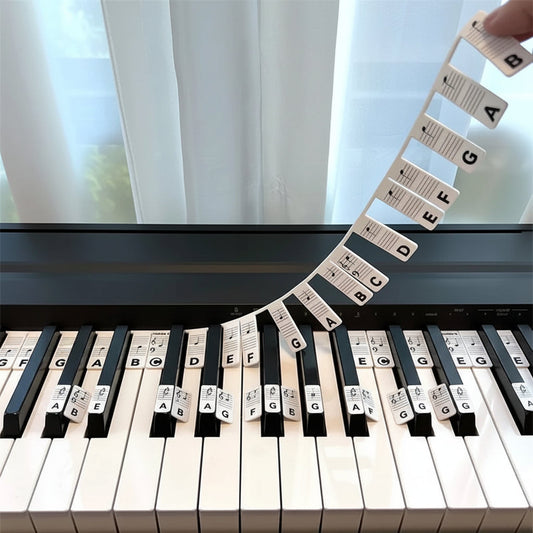Colorful Piano Key Stickers for Beginners Learn Music Fast - Lusomart