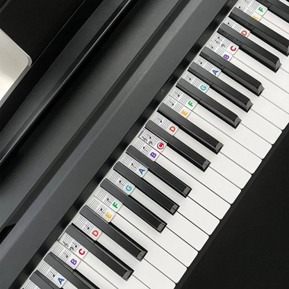 Colorful Piano Key Stickers for Beginners Learn Music Fast