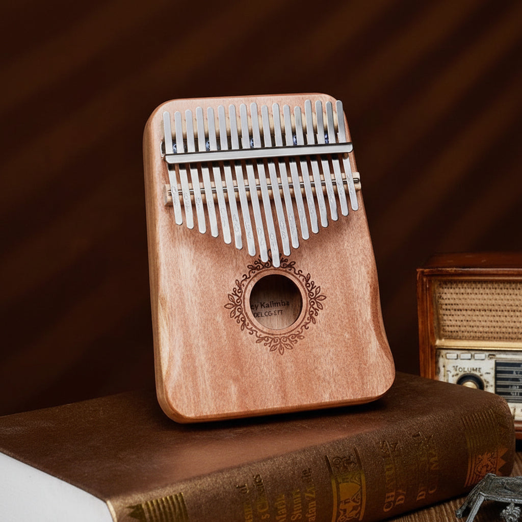 Portable Wooden Kalimba 17 Key Musical Instrument - Lusomart
