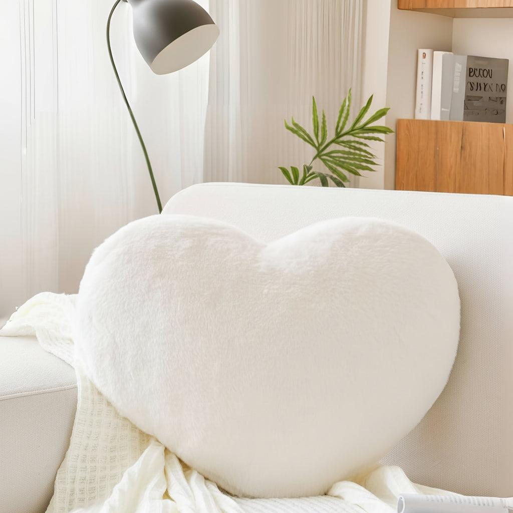 Soft Heart Shaped Cushion for Home Decor
