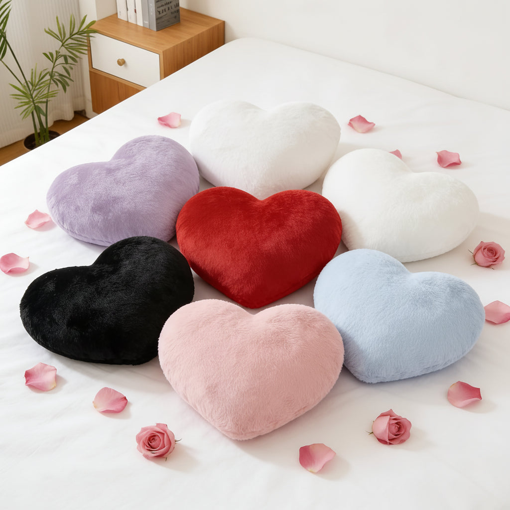 Soft Heart Shaped Cushion for Home Decor