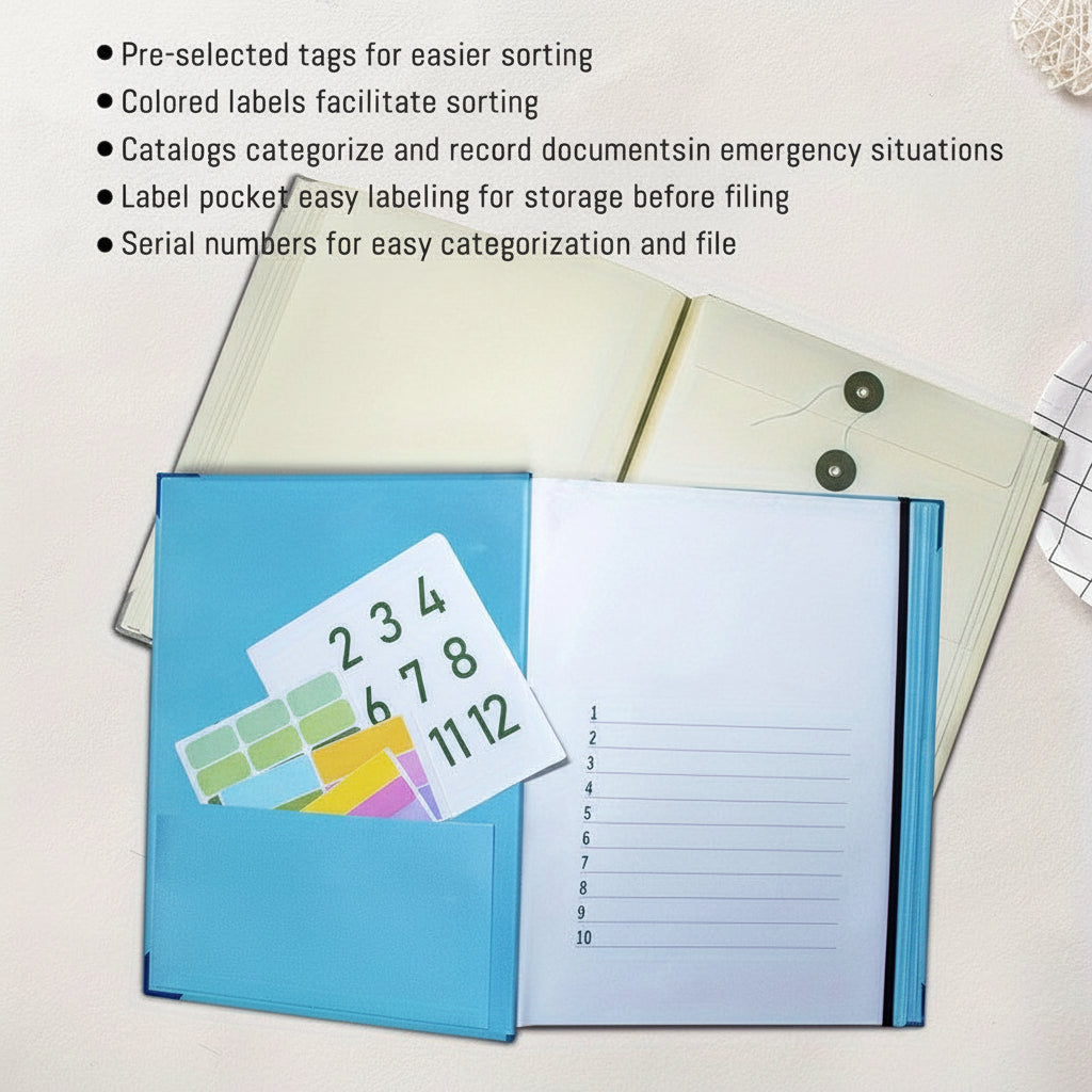 Compact File Organizer Folder Storage Kit Office Supplies