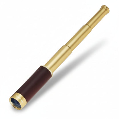 Portable Handheld Brass Telescope with Zoom Lens - Lusomart
