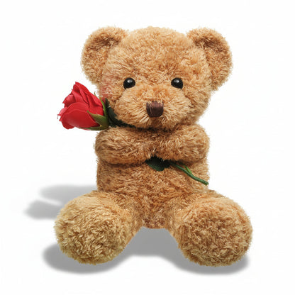 Cuddly Valentine Bear Teddy Soft Pink Stuffed Animal - Lusomart