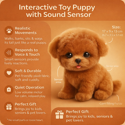 Fun Animated Pet Dog Toy with Sound Effects
