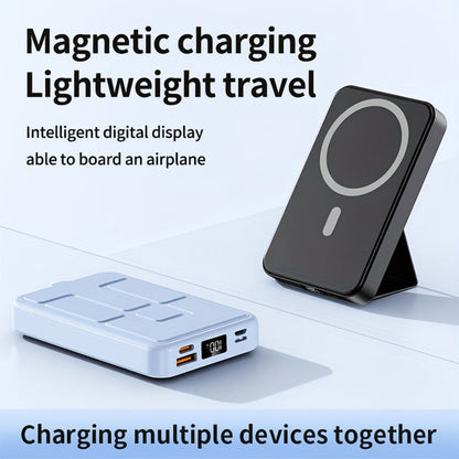 Compact Wireless Charging Power Bank Phone Stand