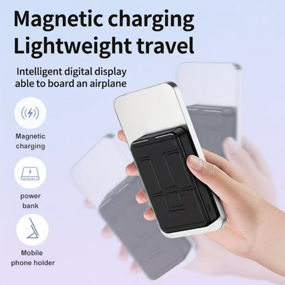 Compact Wireless Charging Power Bank Phone Stand