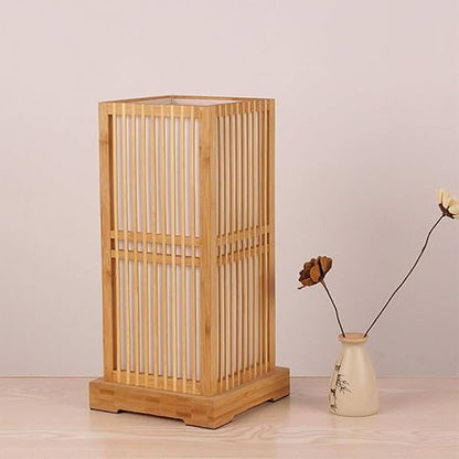 Natural Bamboo Wooden Table Lamp
