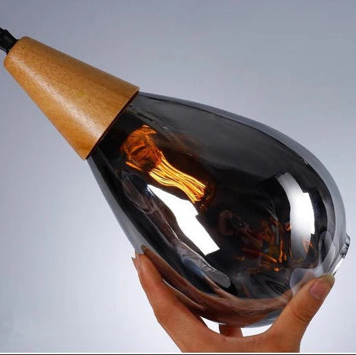 Classic Glass Drop Pendant Light Fixture