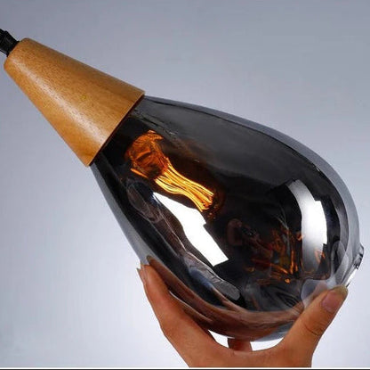 Classic Glass Drop Pendant Light Fixture