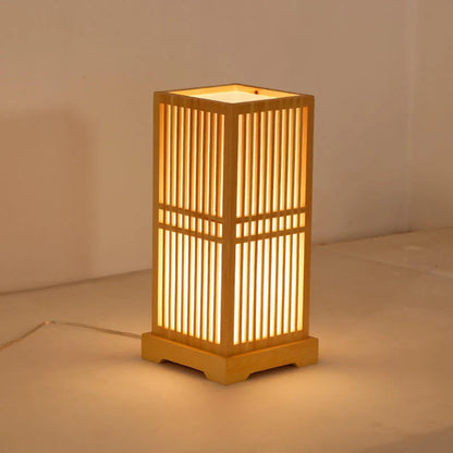 Natural Bamboo Wooden Table Lamp