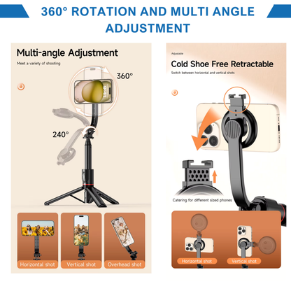 Portable Phone Tripod with Strong Magnet