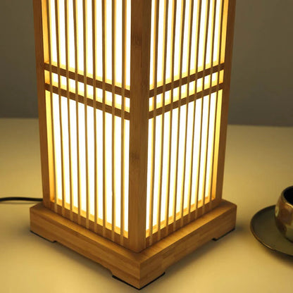 Natural Bamboo Wooden Table Lamp