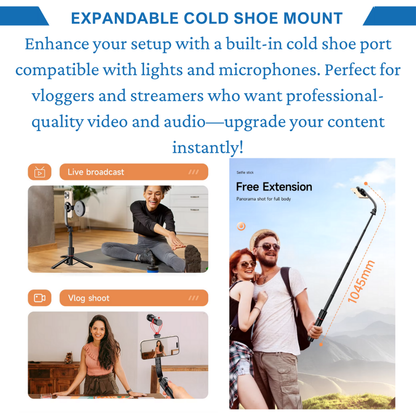 Portable Phone Tripod with Strong Magnet