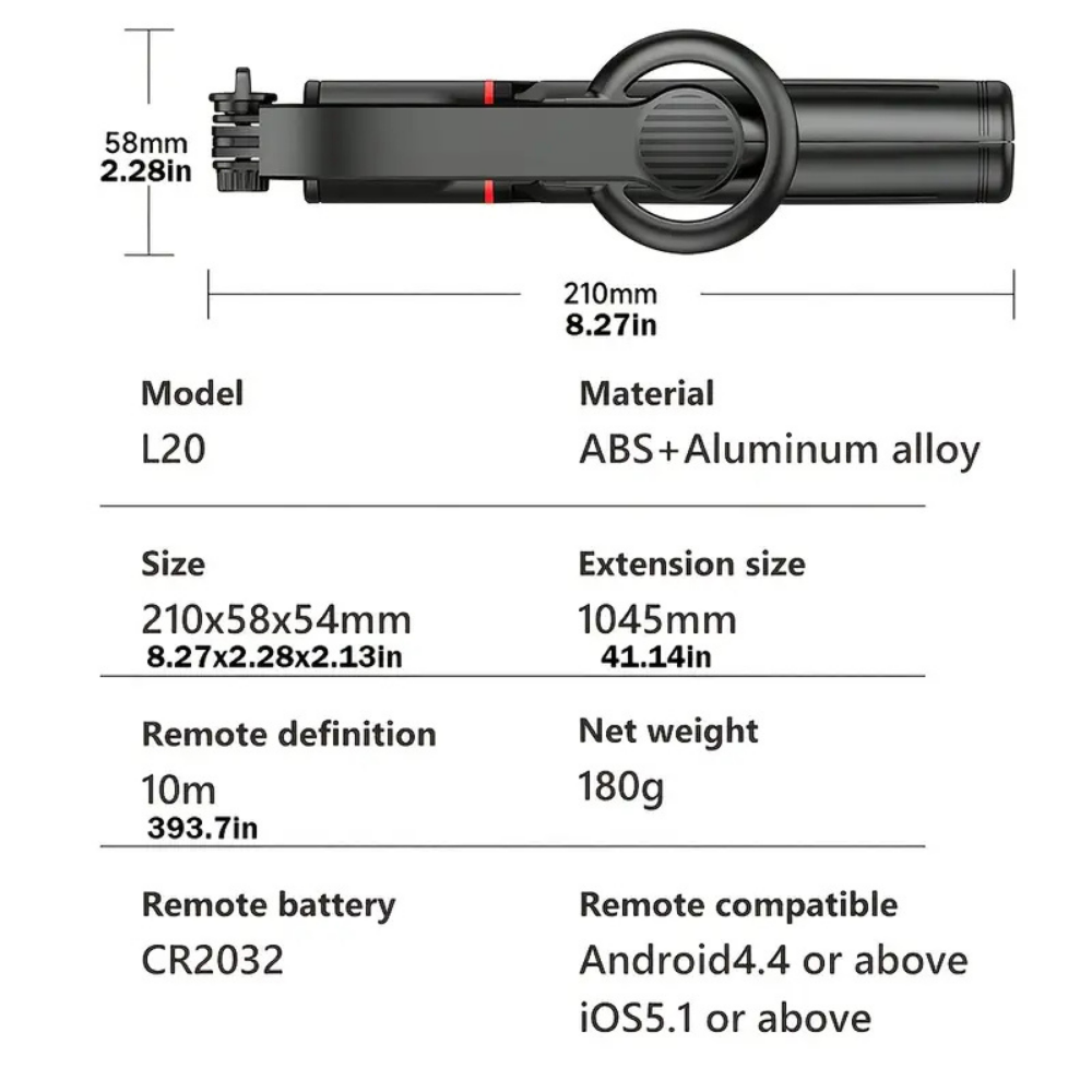 Portable Phone Tripod with Strong Magnet