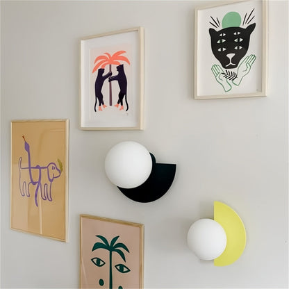 Contemporary Semi Circle Wall Lamp