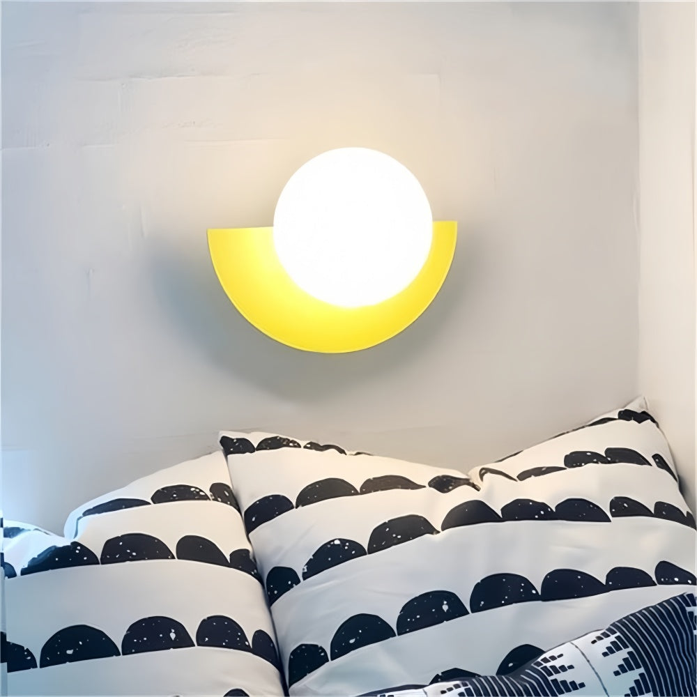 Contemporary Semi Circle Wall Lamp