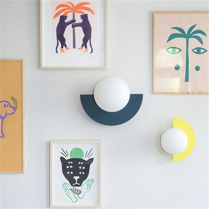 Contemporary Semi Circle Wall Lamp